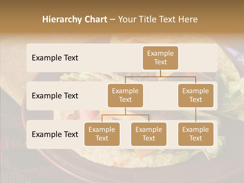 Napkin Meat Stripes PowerPoint Template