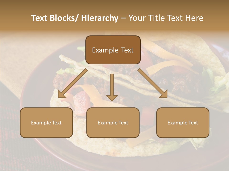 Napkin Meat Stripes PowerPoint Template
