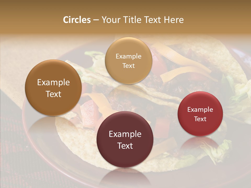 Napkin Meat Stripes PowerPoint Template