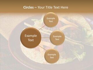 Napkin Meat Stripes PowerPoint Template