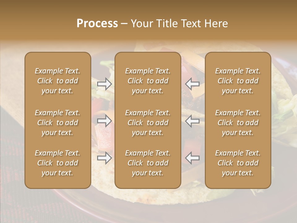 Napkin Meat Stripes PowerPoint Template