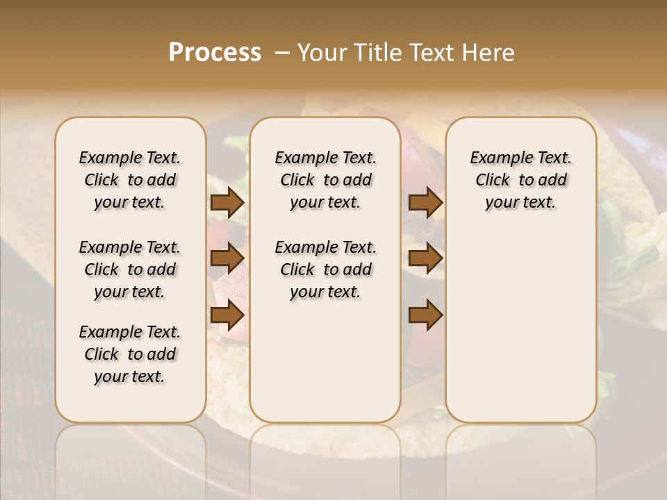 Napkin Meat Stripes PowerPoint Template