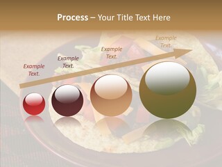 Napkin Meat Stripes PowerPoint Template