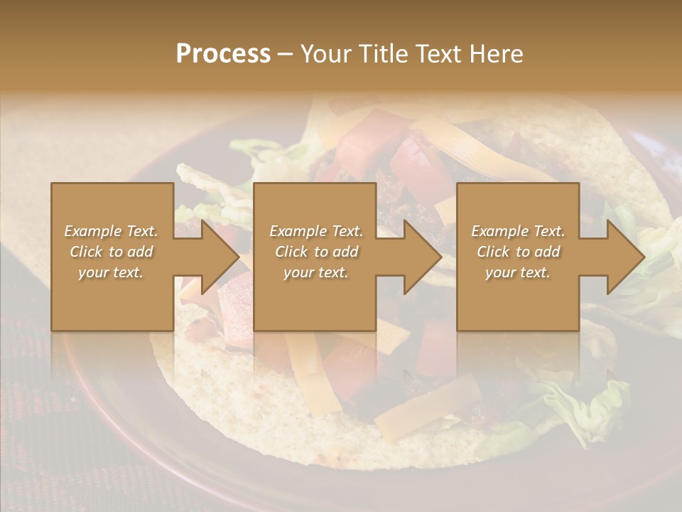 Napkin Meat Stripes PowerPoint Template