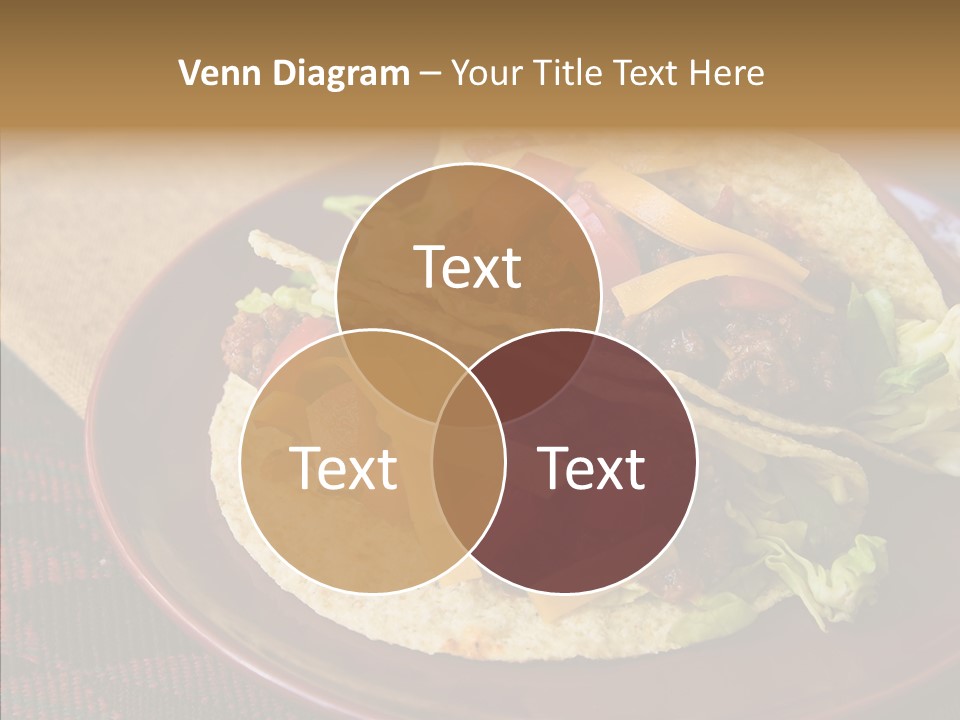 Napkin Meat Stripes PowerPoint Template