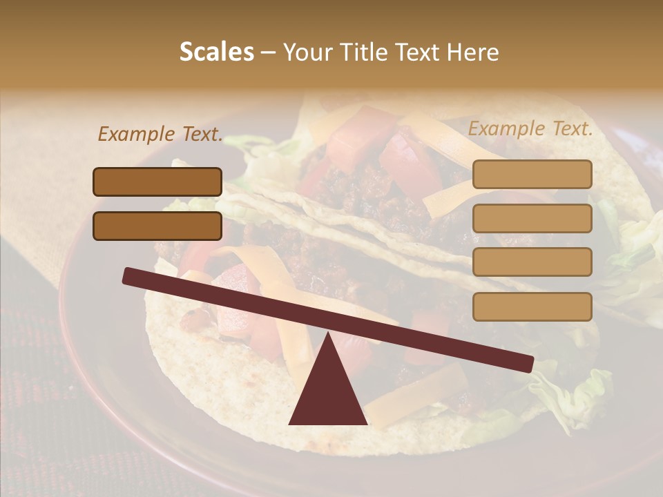 Napkin Meat Stripes PowerPoint Template