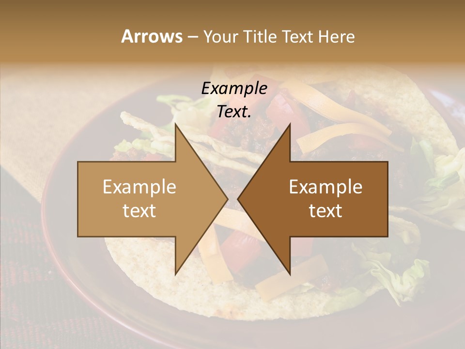 Napkin Meat Stripes PowerPoint Template