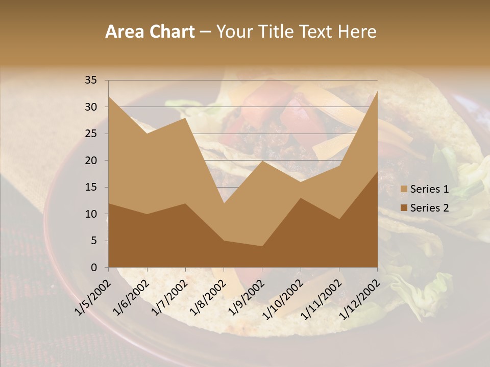Napkin Meat Stripes PowerPoint Template