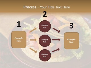 Napkin Meat Stripes PowerPoint Template