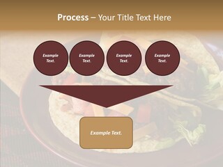 Napkin Meat Stripes PowerPoint Template