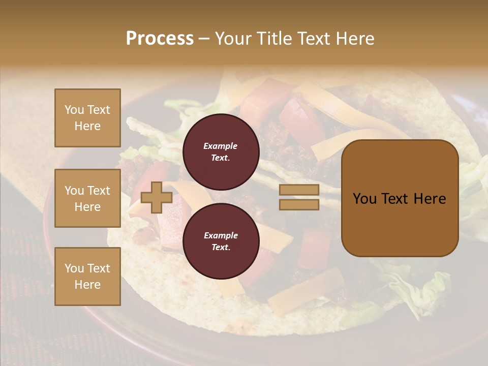 Napkin Meat Stripes PowerPoint Template