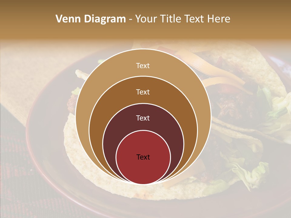 Napkin Meat Stripes PowerPoint Template
