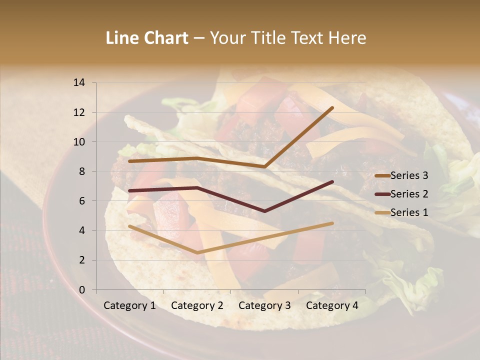 Napkin Meat Stripes PowerPoint Template