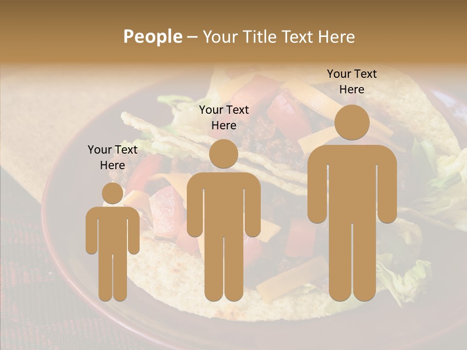 Napkin Meat Stripes PowerPoint Template