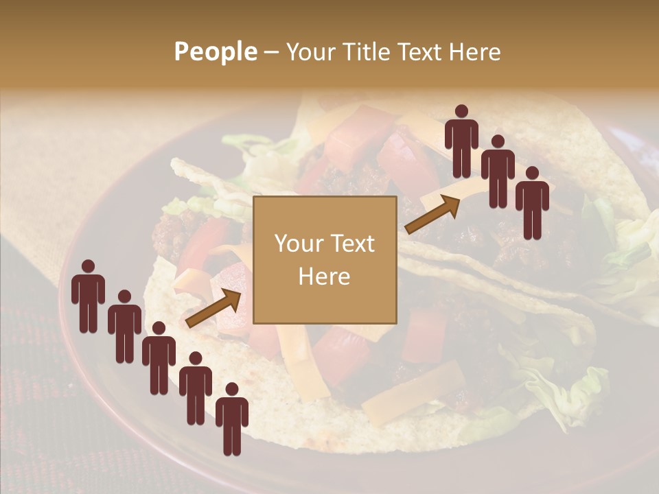 Napkin Meat Stripes PowerPoint Template