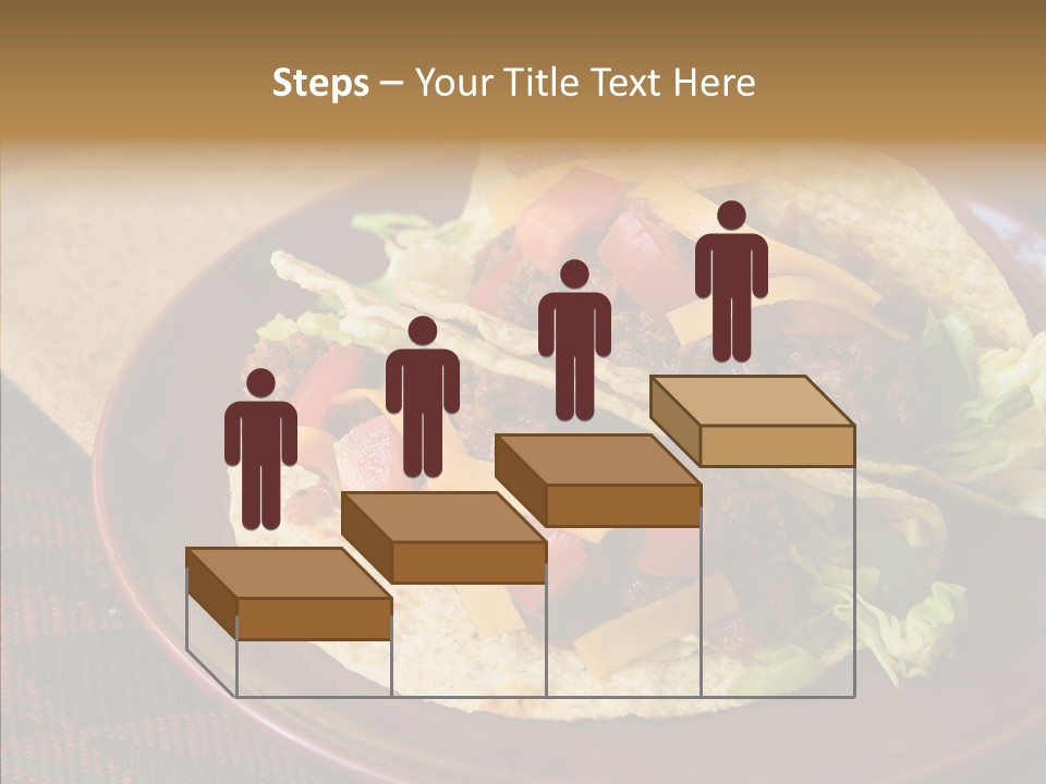 Napkin Meat Stripes PowerPoint Template