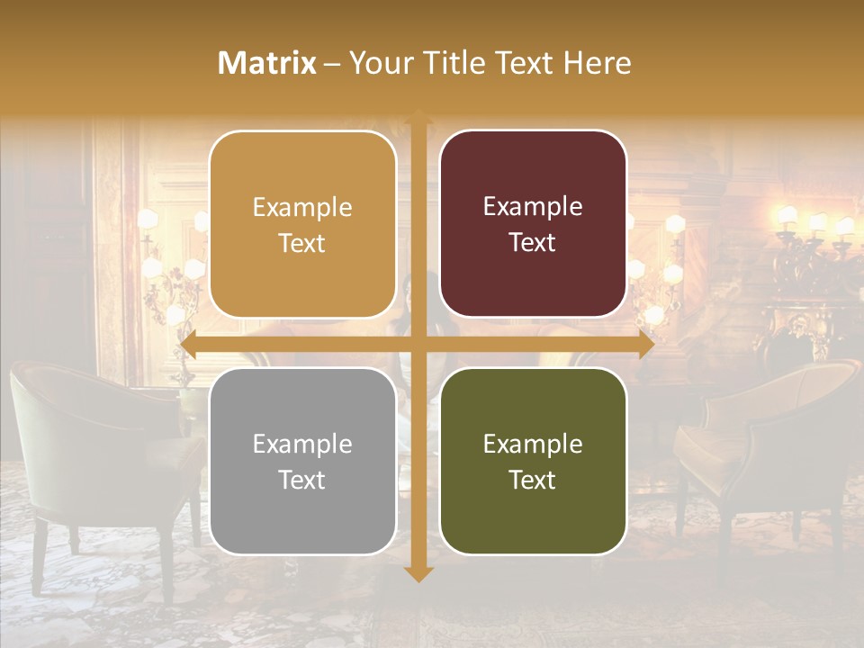 Armchair Woman Antique PowerPoint Template