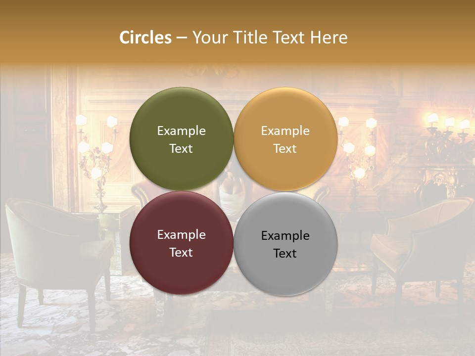 Armchair Woman Antique PowerPoint Template