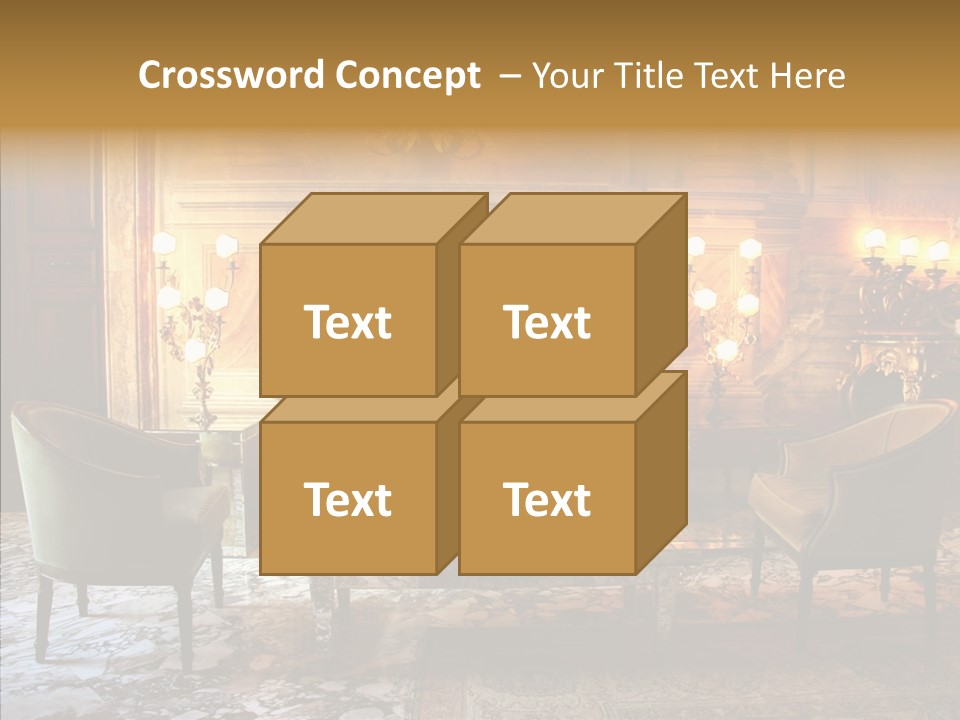 Armchair Woman Antique PowerPoint Template