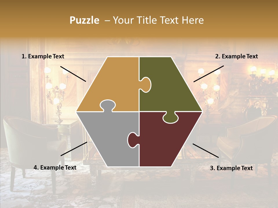 Armchair Woman Antique PowerPoint Template