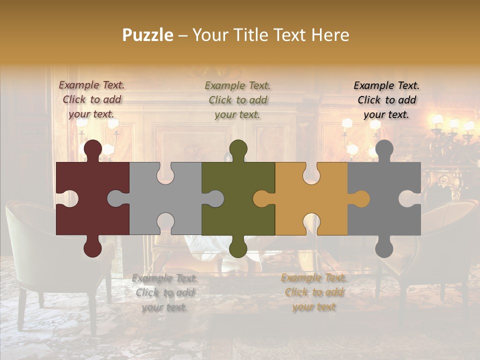 Armchair Woman Antique PowerPoint Template