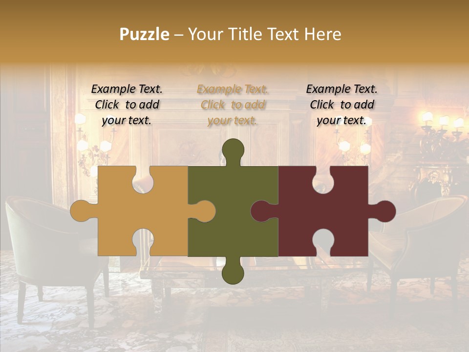 Armchair Woman Antique PowerPoint Template