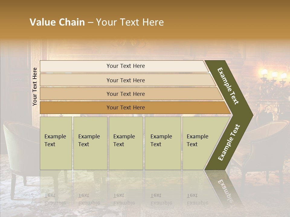 Armchair Woman Antique PowerPoint Template