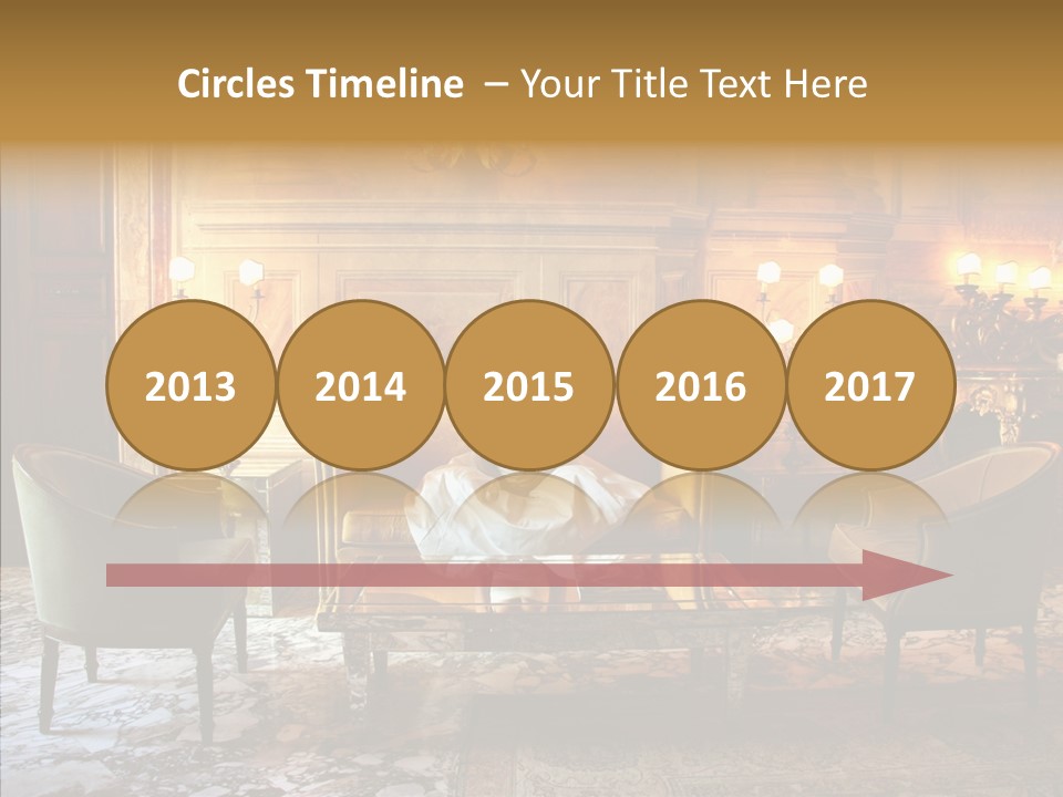 Armchair Woman Antique PowerPoint Template