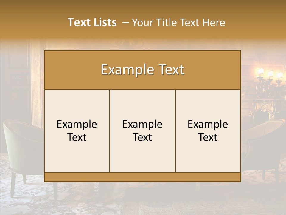 Armchair Woman Antique PowerPoint Template