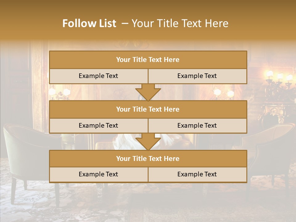 Armchair Woman Antique PowerPoint Template