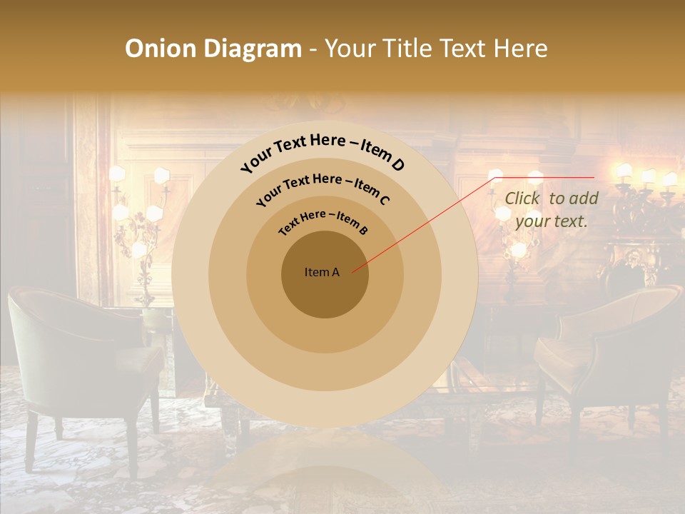 Armchair Woman Antique PowerPoint Template