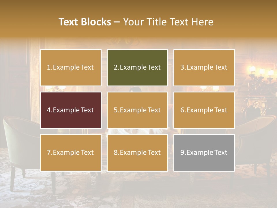 Armchair Woman Antique PowerPoint Template