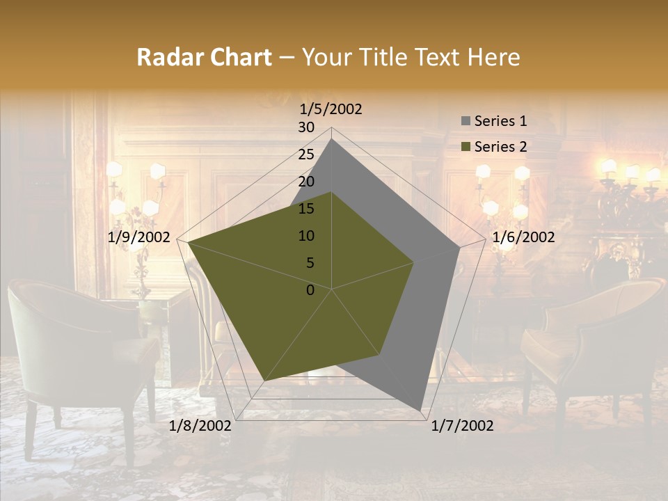 Armchair Woman Antique PowerPoint Template