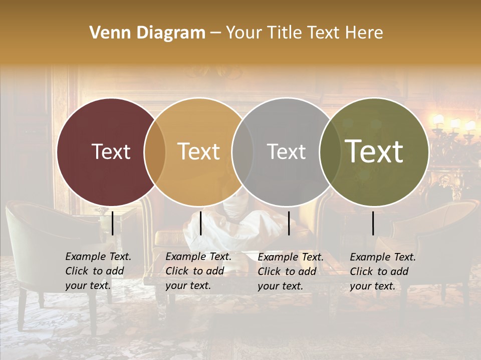 Armchair Woman Antique PowerPoint Template