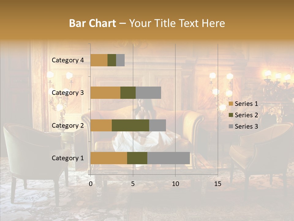 Armchair Woman Antique PowerPoint Template