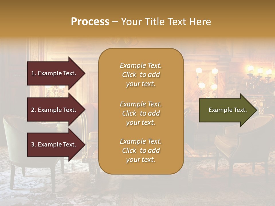 Armchair Woman Antique PowerPoint Template