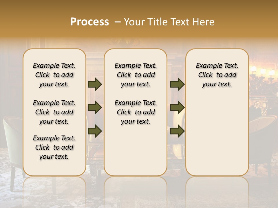 Armchair Woman Antique PowerPoint Template
