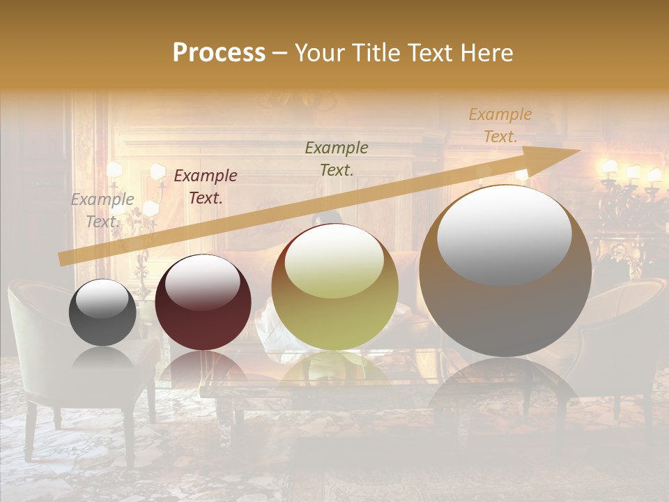 Armchair Woman Antique PowerPoint Template