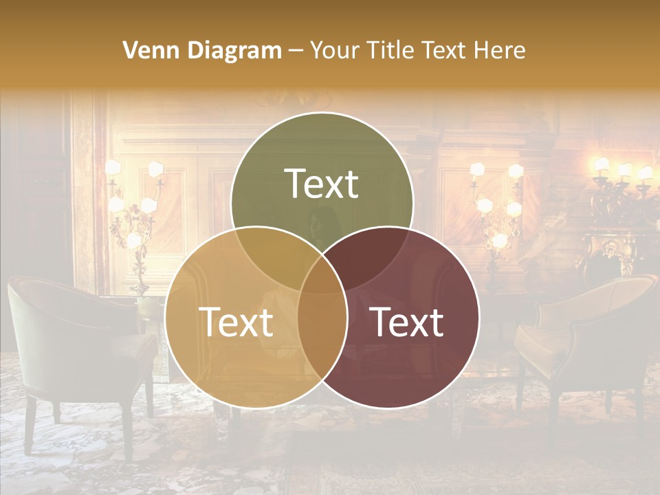 Armchair Woman Antique PowerPoint Template