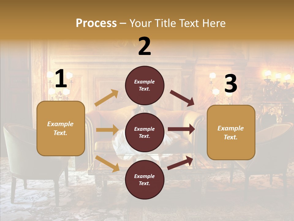 Armchair Woman Antique PowerPoint Template