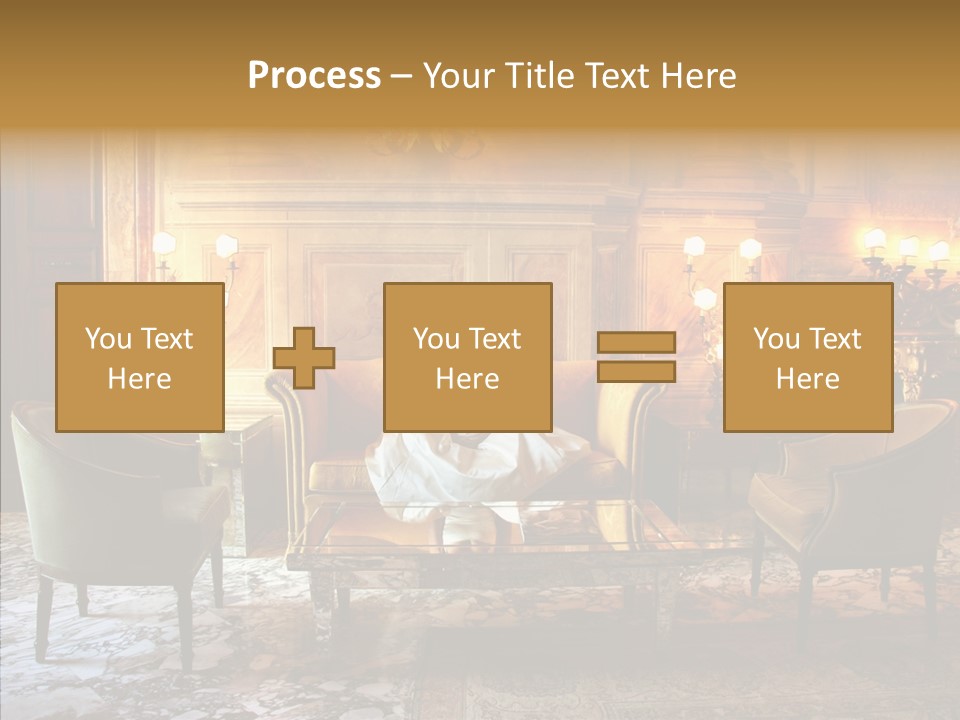 Armchair Woman Antique PowerPoint Template