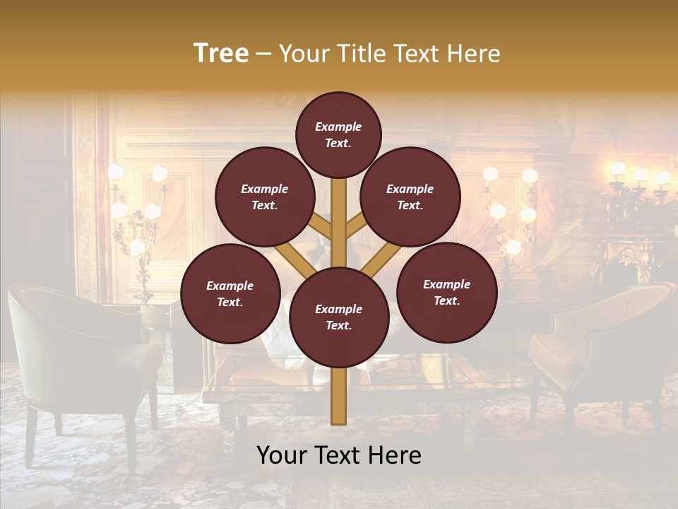 Armchair Woman Antique PowerPoint Template