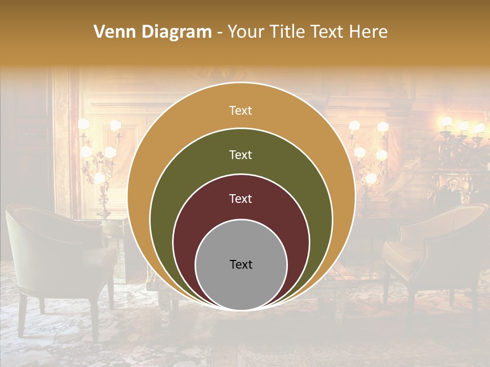 Armchair Woman Antique PowerPoint Template