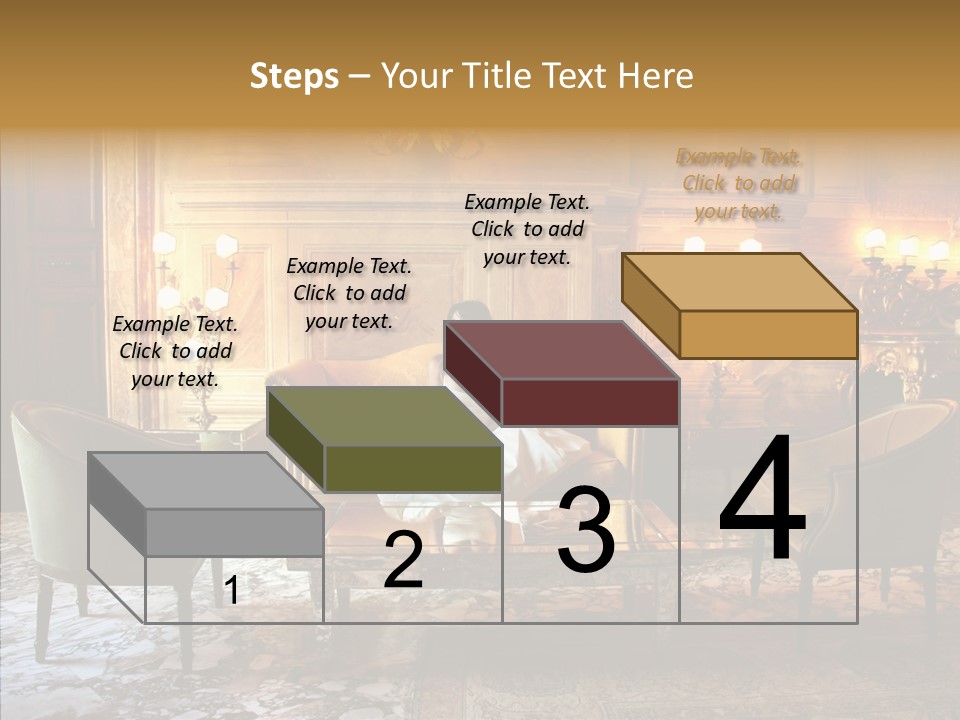 Armchair Woman Antique PowerPoint Template