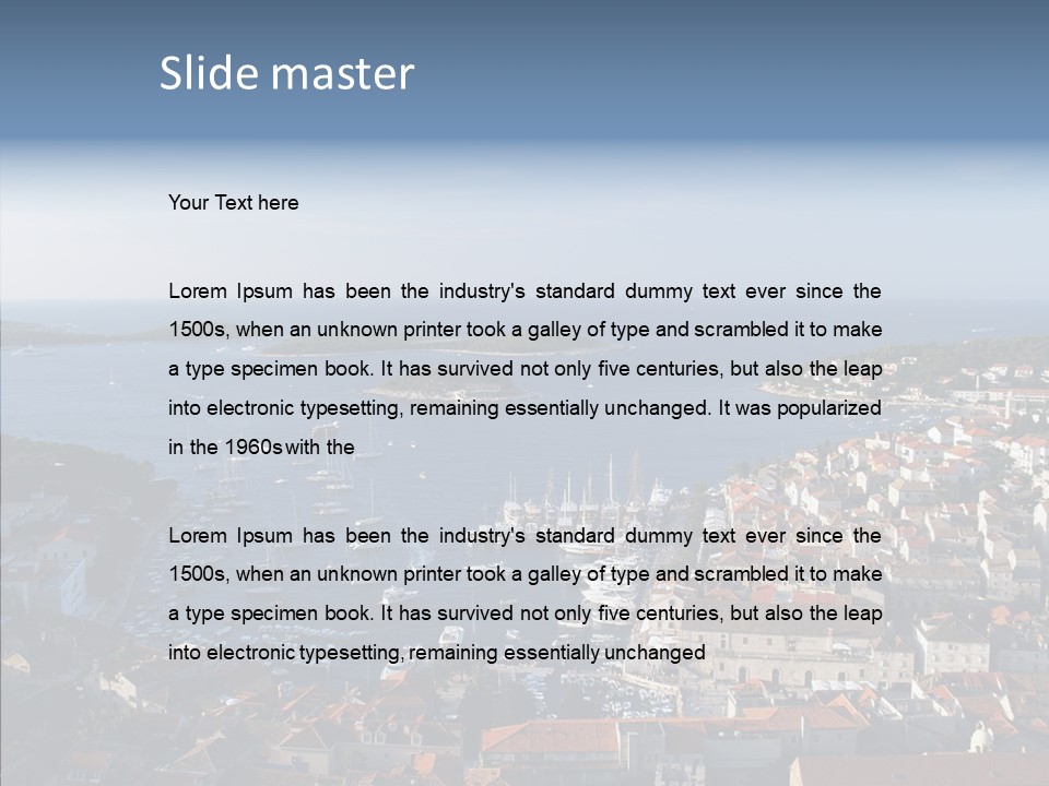 Medieval Summer Port PowerPoint Template