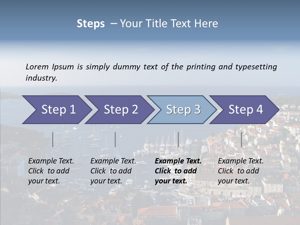 Medieval Summer Port PowerPoint Template