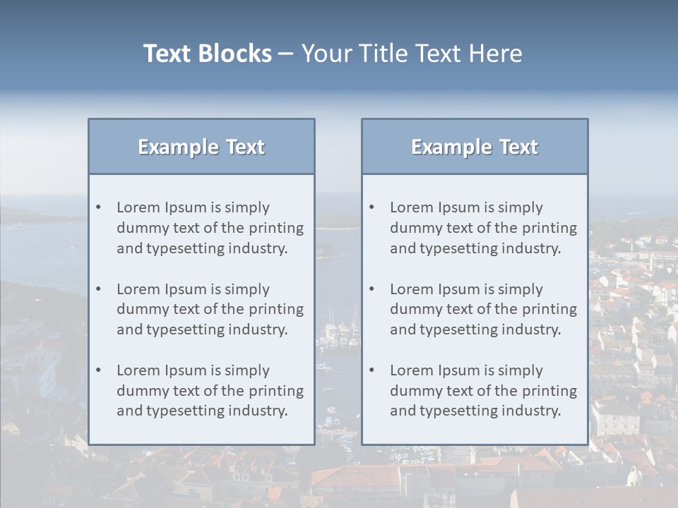 Medieval Summer Port PowerPoint Template