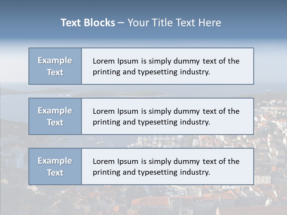 Medieval Summer Port PowerPoint Template