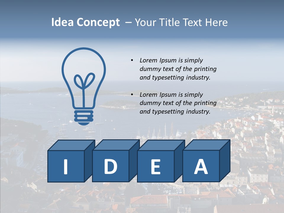 Medieval Summer Port PowerPoint Template