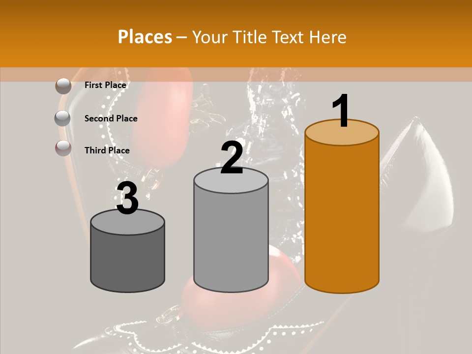 Poured Glamour Splash PowerPoint Template